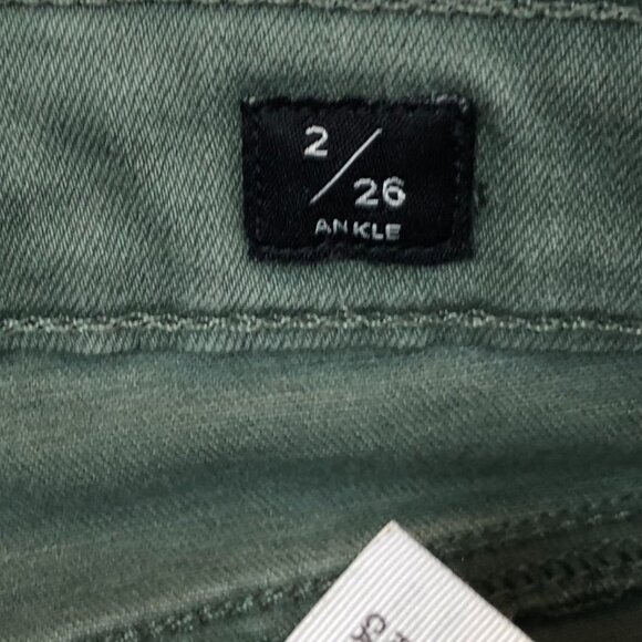 Lucky Brand Womens Jeans Size 4/56 Ava Skinny Ankle Frayed Hem Green Casual - Picture 4 of 16